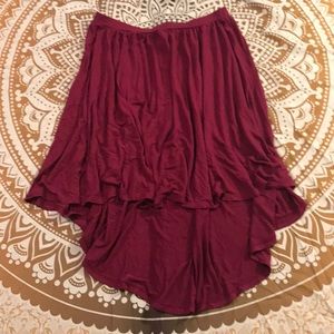 Hi-low skirt